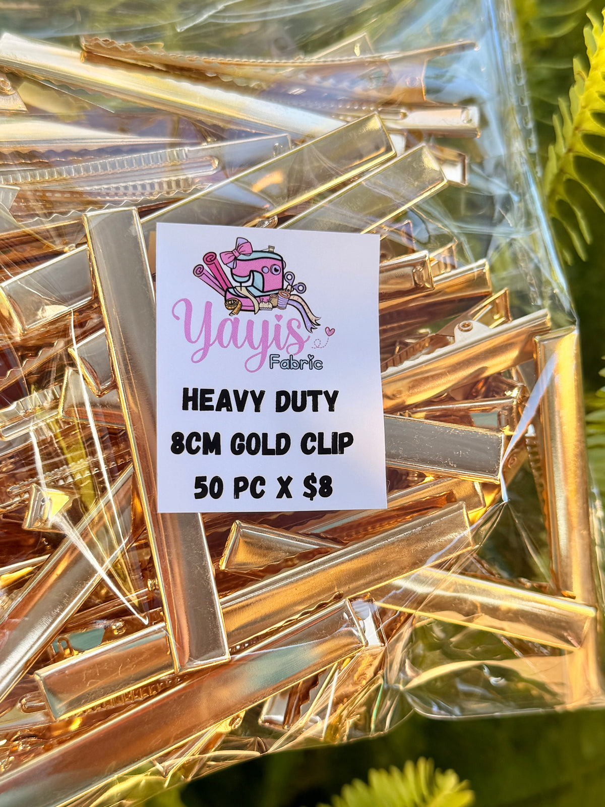 8CM Heavy Duty Gold Aligator clip