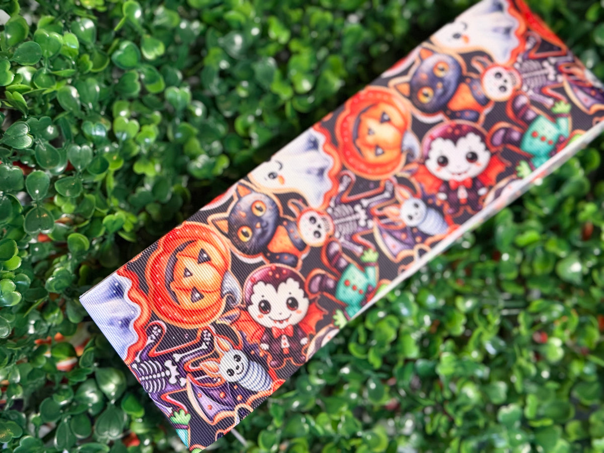 Pumpkin cookie- 3” print grosgrain ribbon