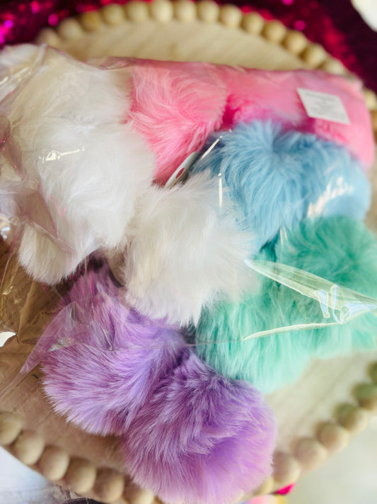 Filler-llavero pompón -Pastel color