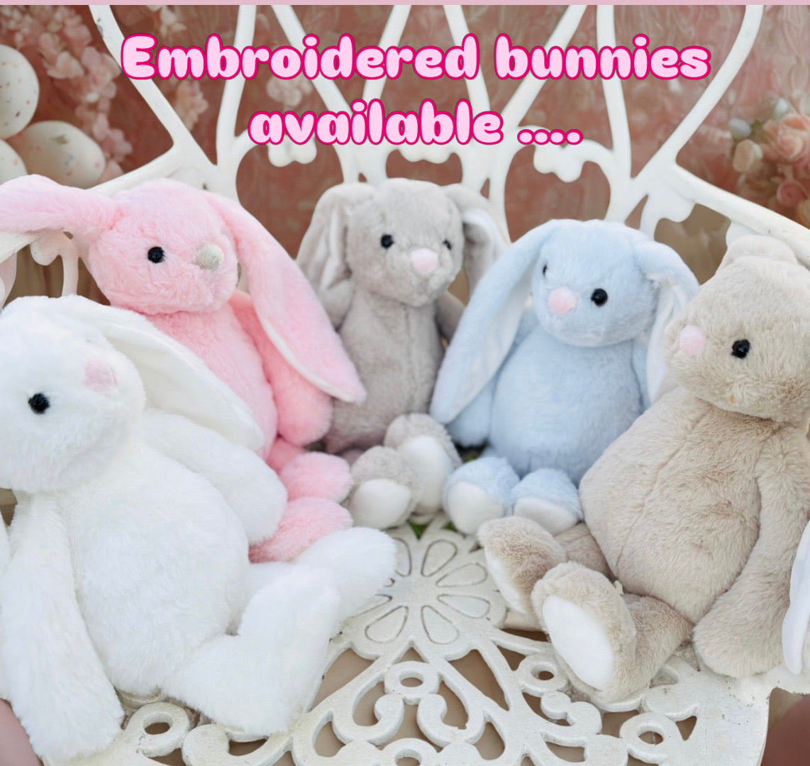 Custom Embroidered Bunnies