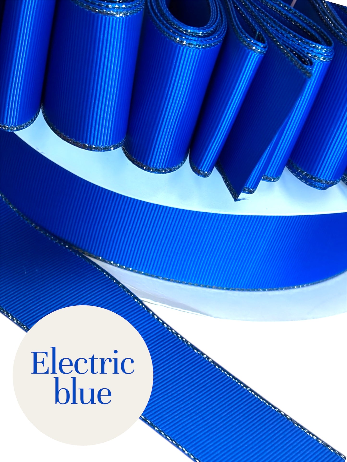 1.5” solid grosgrain ribbon a/gold edge