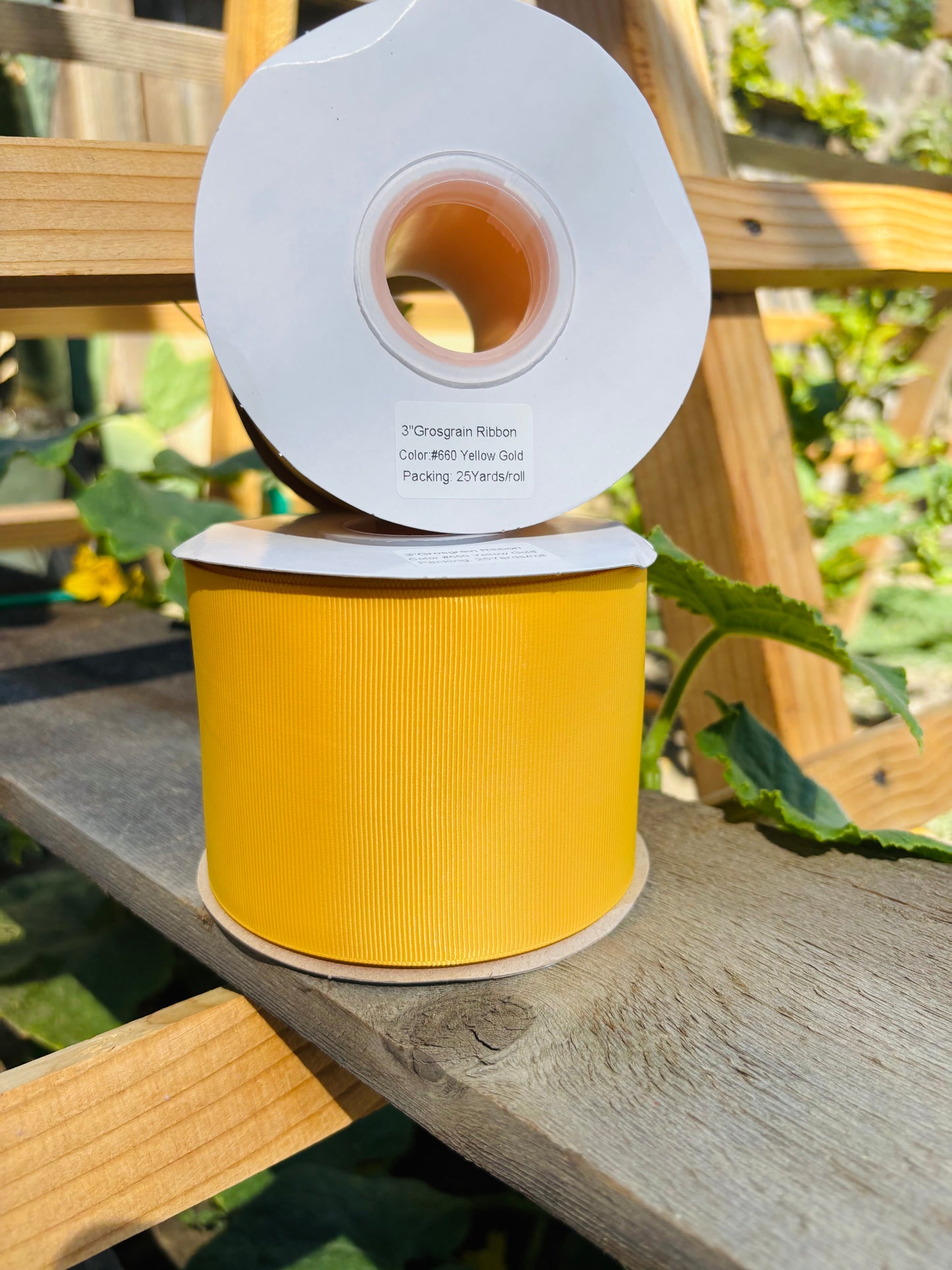 3” solid grosgrain rolls-25 yd.