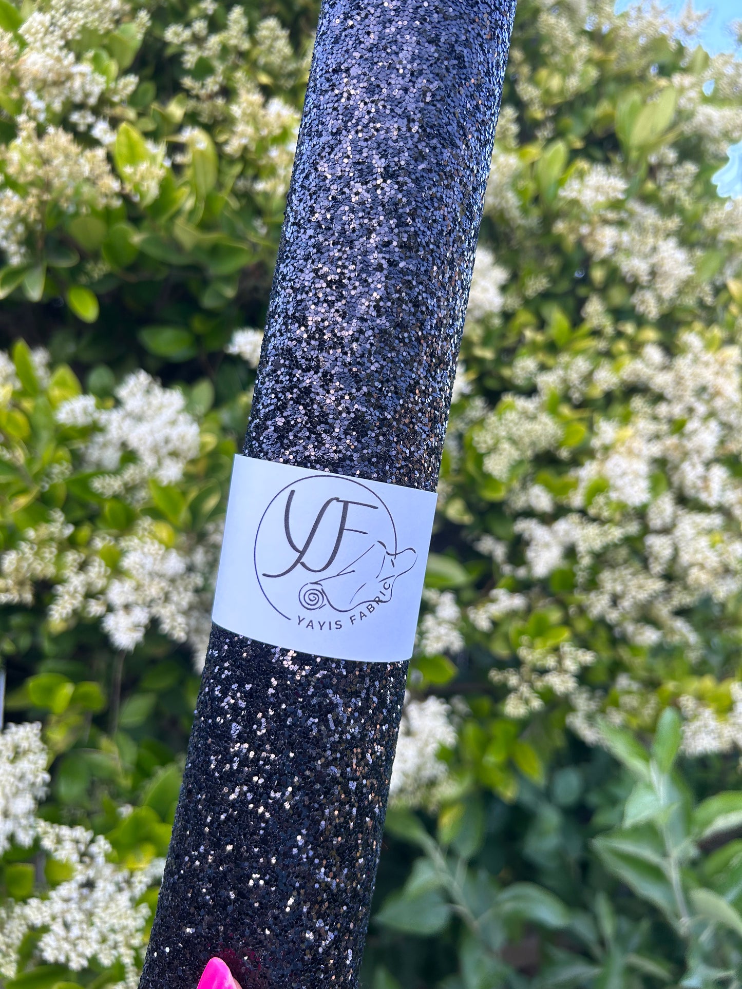 Dark Grey Chunky Glitter