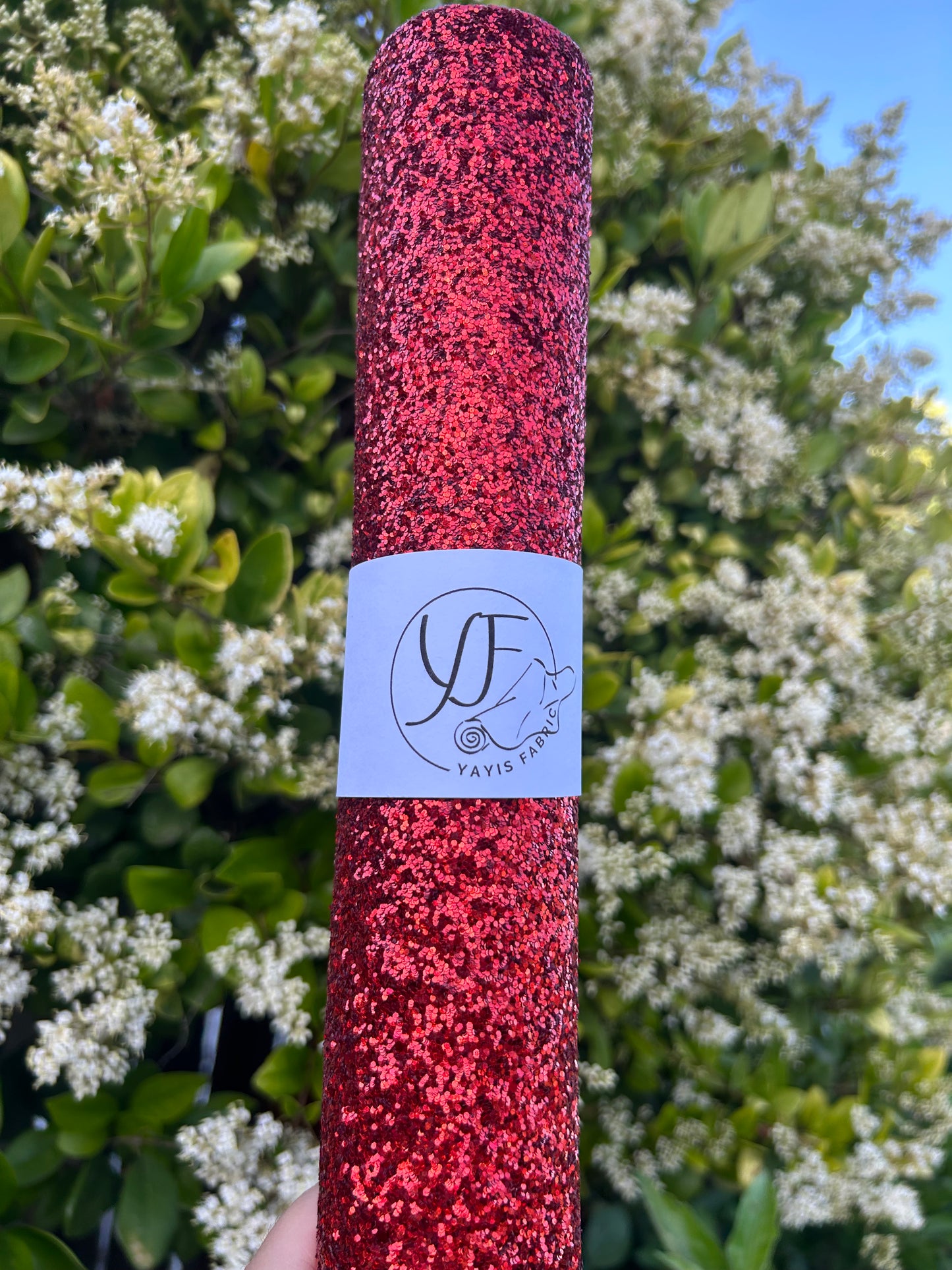 Red Solid Chuncky Glitter