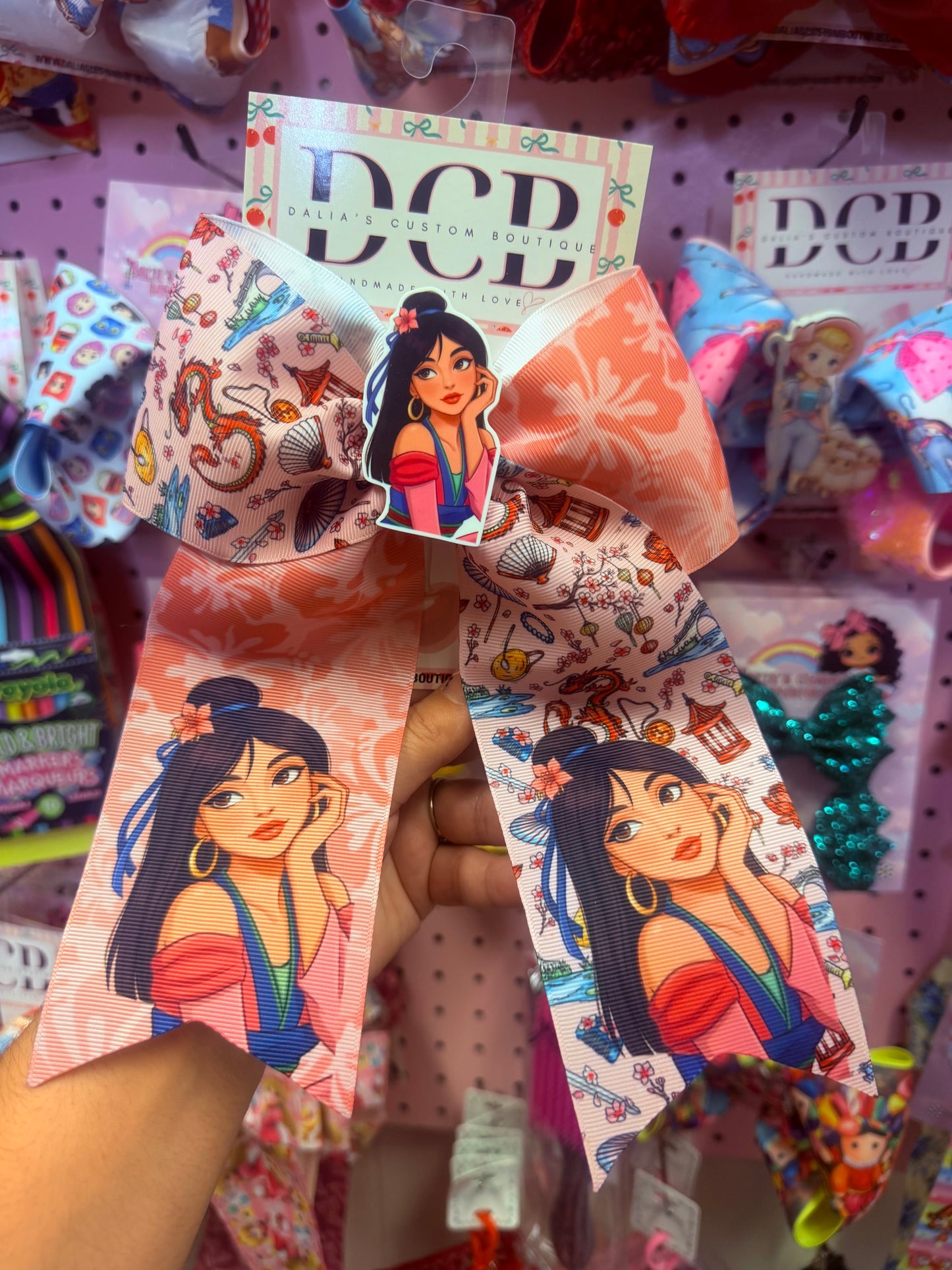 Magical Princess theme cheer bows